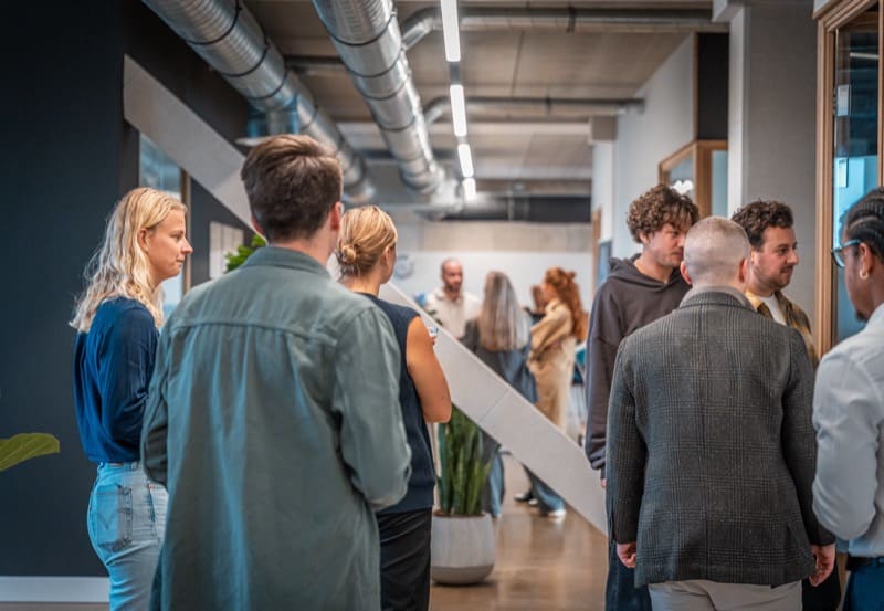 The Your Tech Club team at the office in Amsterdam